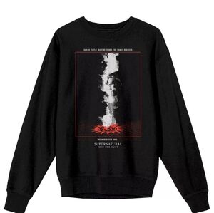 Supernatural TO HELL Long Sleeve Graphic Sweatshirt Pullover Medium Unisex
